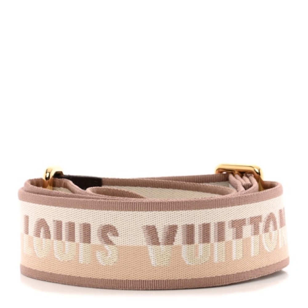 Adjustable Jacquard Bandolier Strap - Beige